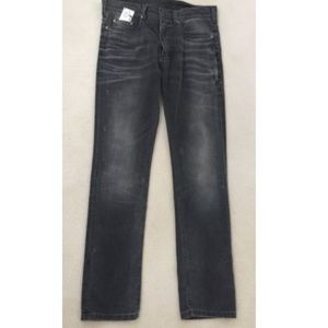 Neil Barrett Mens Jeans Distressed Slate Grey